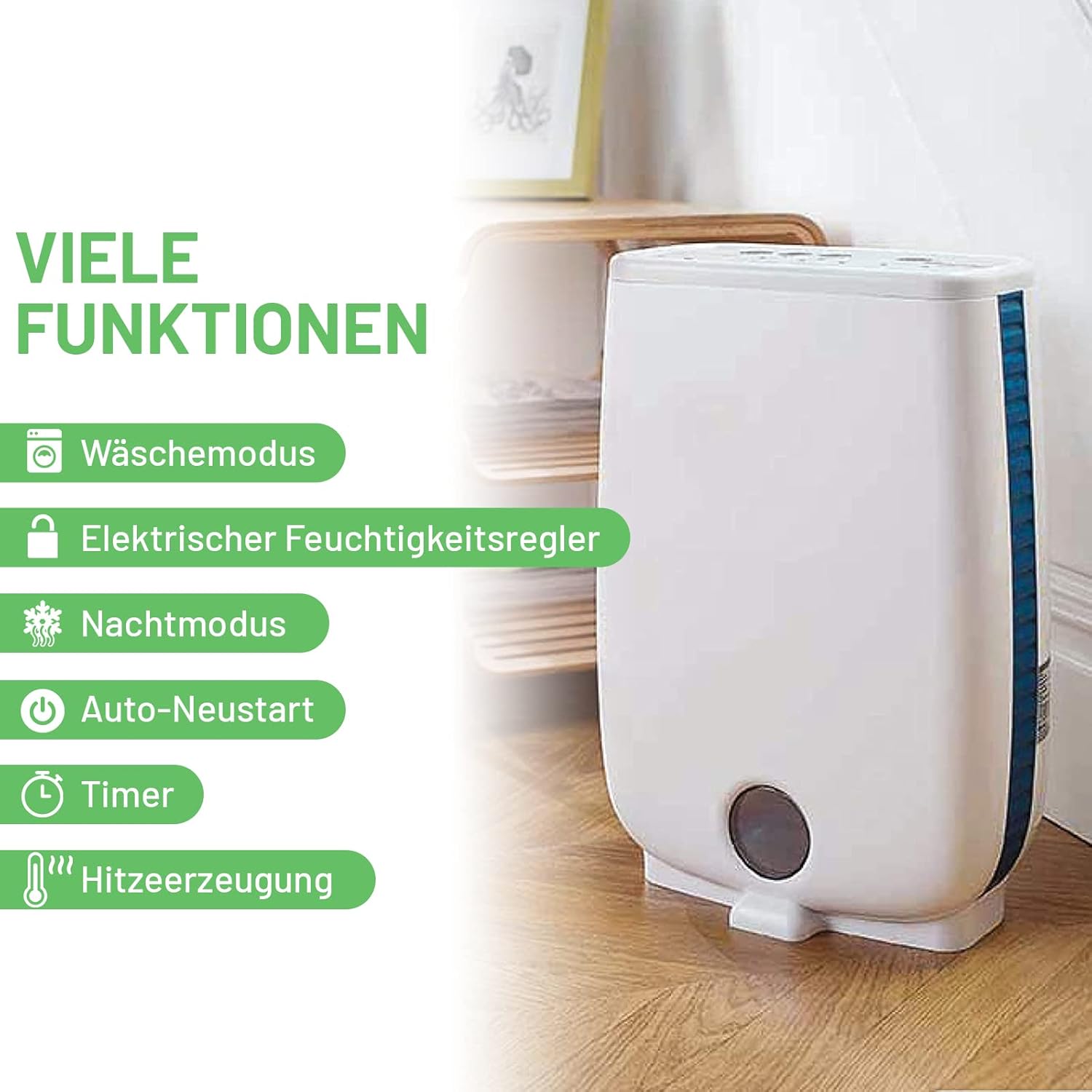 Meaco DD8L Luftentfeuchter, 660 W, 240 V, Weiß, 8L
