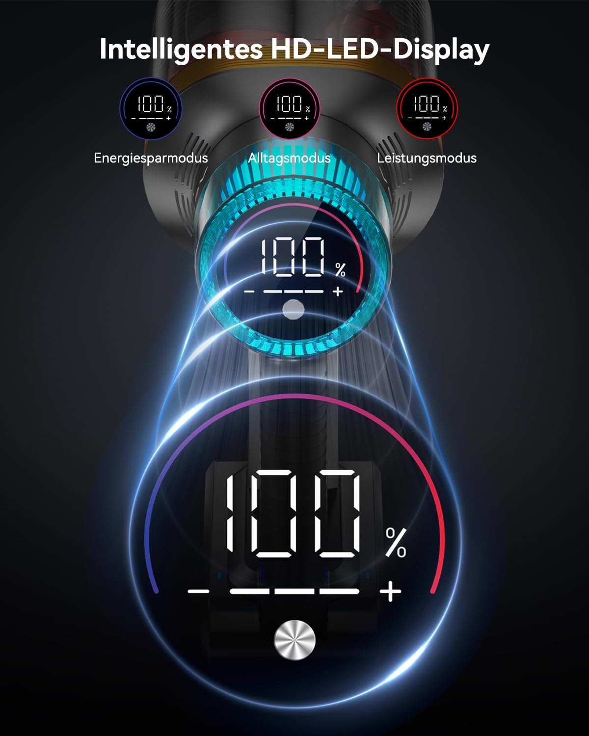aonus A9 Max Akku Staubsauger 48Kpa 600W, Staubsauger Kabellos Freistehend mit Touchscreen, Bis zu 70 Minuten Laufzeit, 1.8L Akkustaubsaguer Supergroßer Staubbehälter für Teppich Tierhaare Hartböden