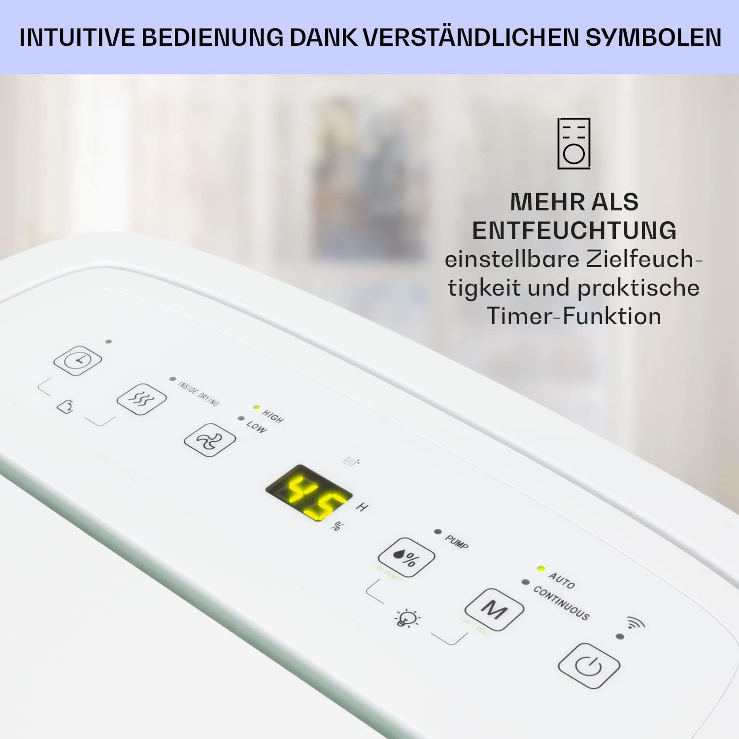 Klarstein Luftentfeuchter & Luftreiniger Elektrisch, 30 L Raumentfeuchter Klein für Wohnung Schlafzimmer Badezimmer Keller, Effizienter Bad/Raum Entfeuchter, Elektrischer & Kleiner Luftentfeuchter