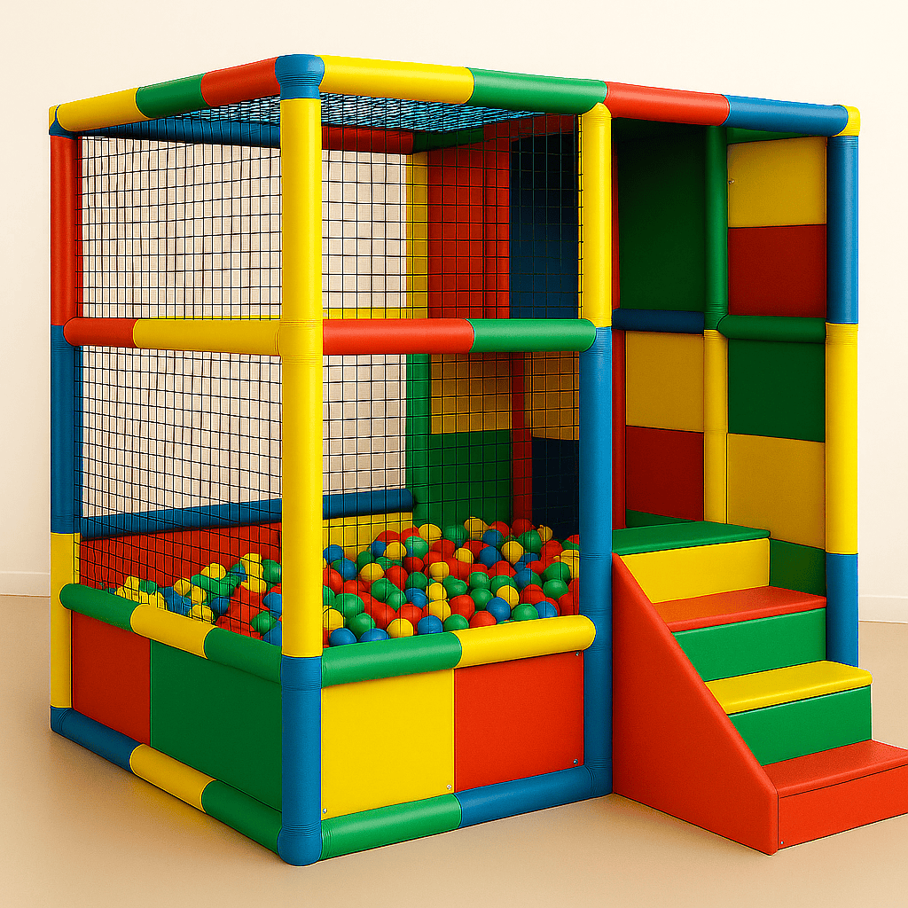 Parque Infantil de Juegos + 200x200x200 cm + PVC + Multicolor