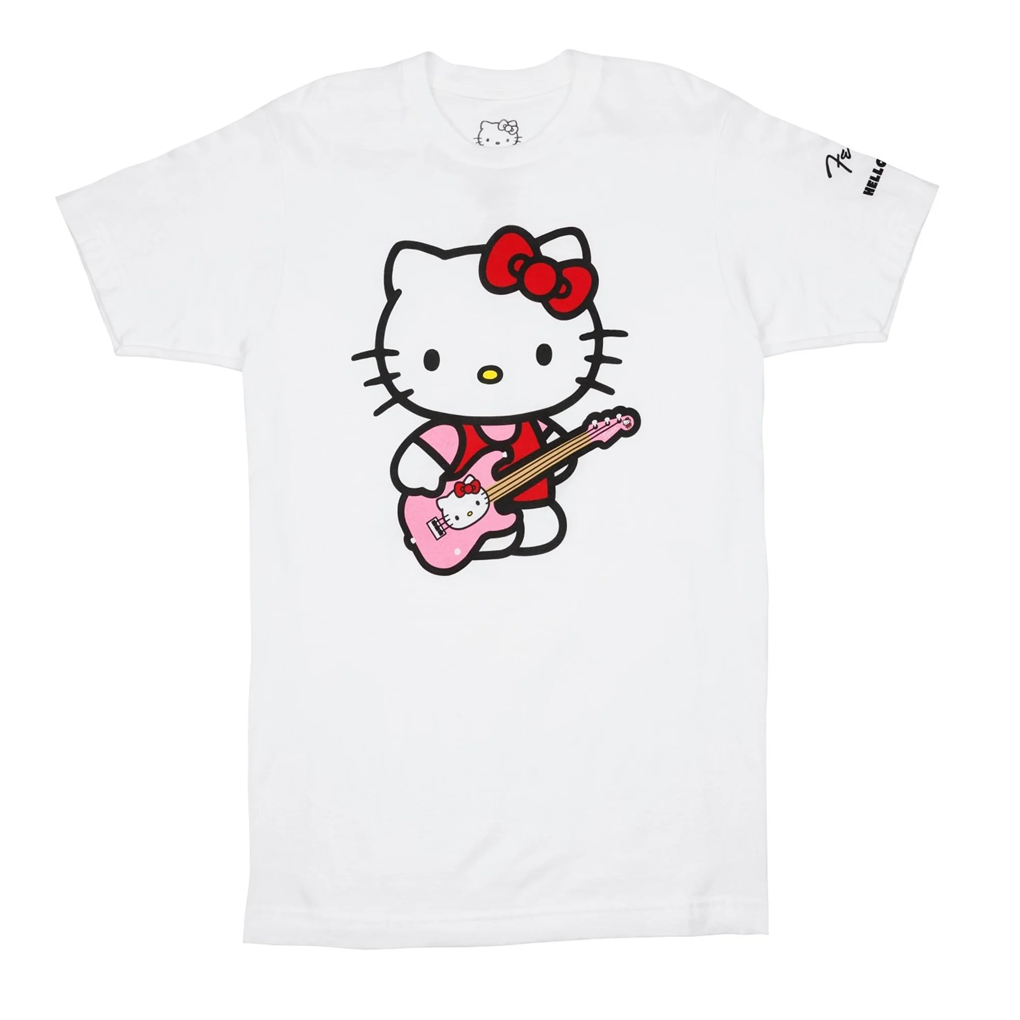 Hello Kitty x Fender White Sleeve Hit Logo Tee