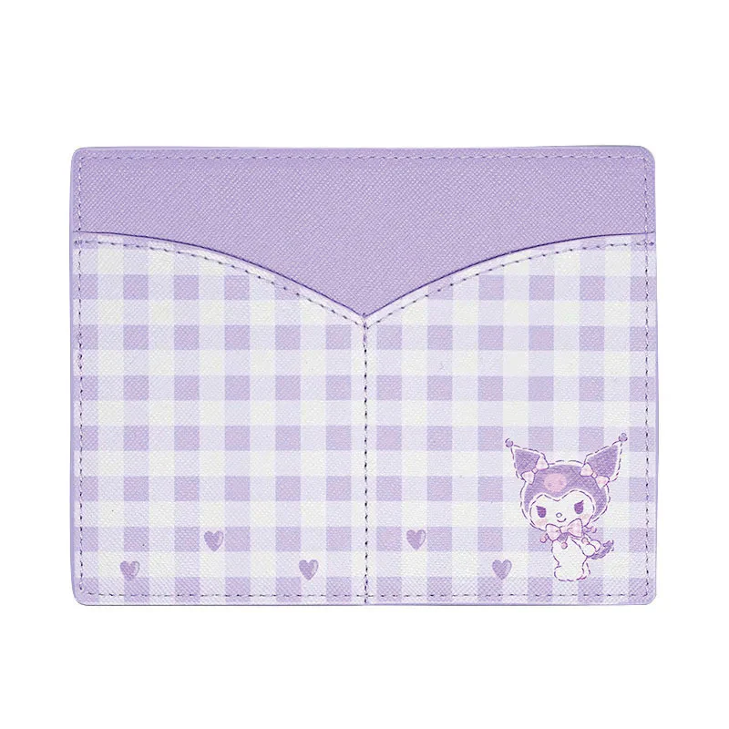 Kuromi Gingham Travel Wallet
