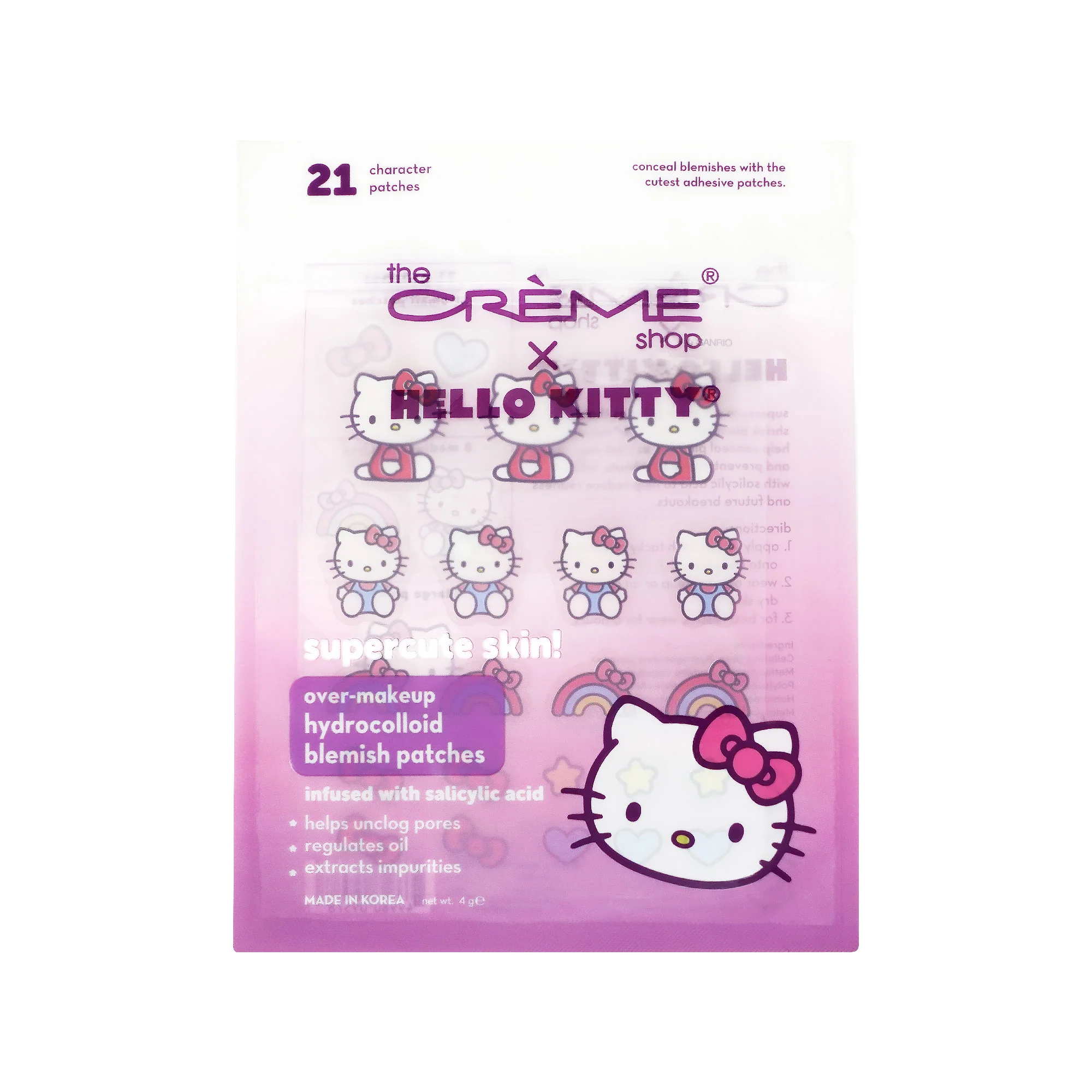 Hello Kitty x The Crème Shop Supercute Skin! Over-Makeup Blemish Patches