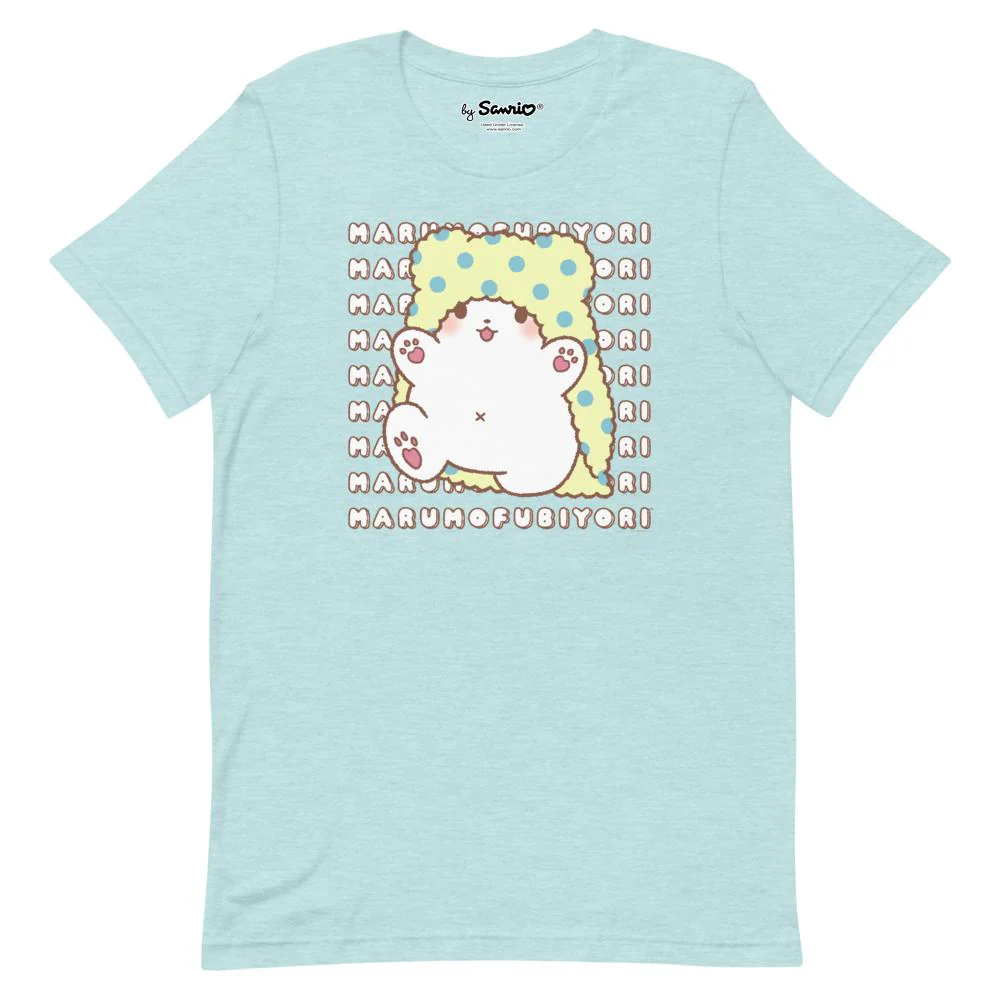 Marumofubiyori Watashi Wa T-Shirt Light Blue