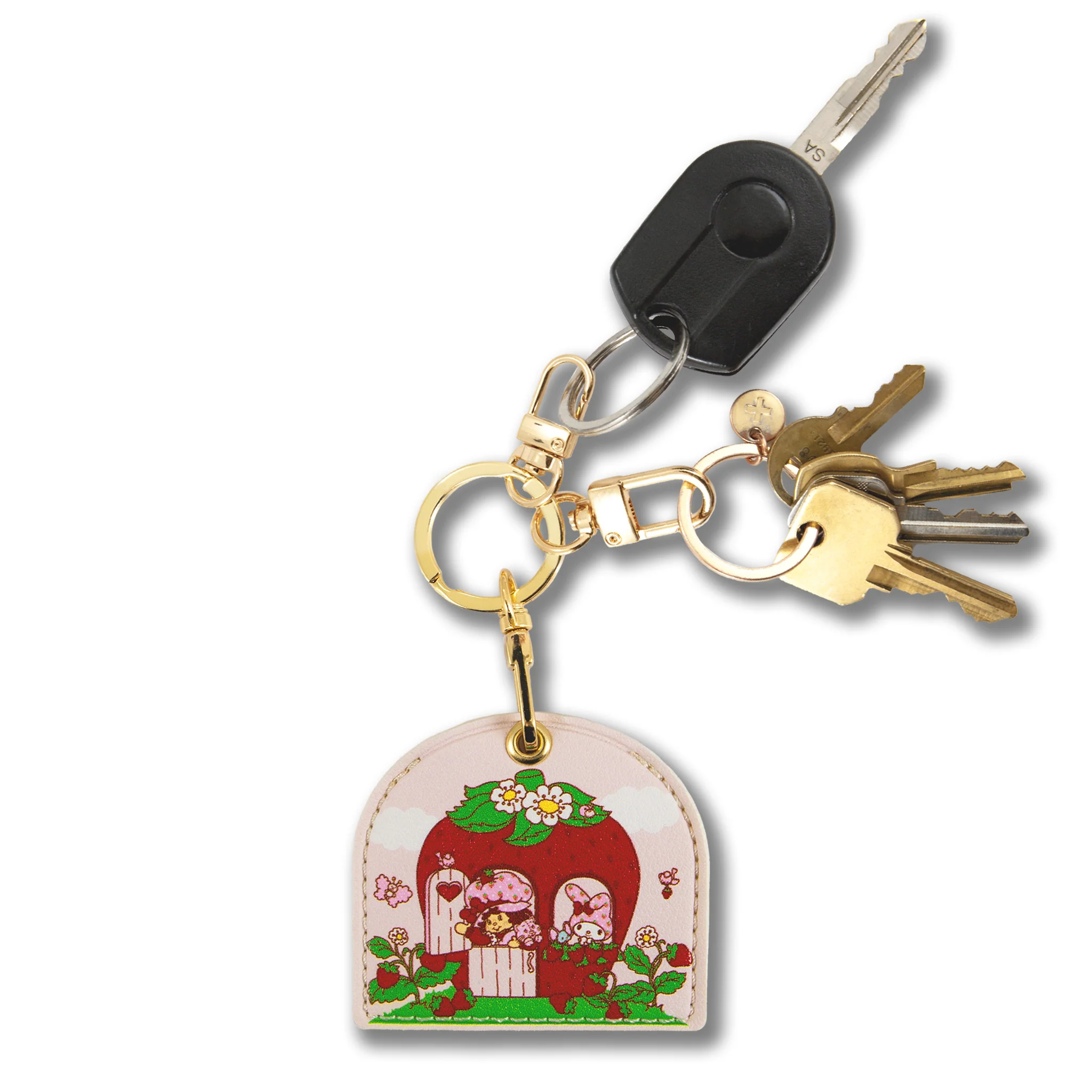 My Melody x Strawberry Shortcake AirTag Keychain