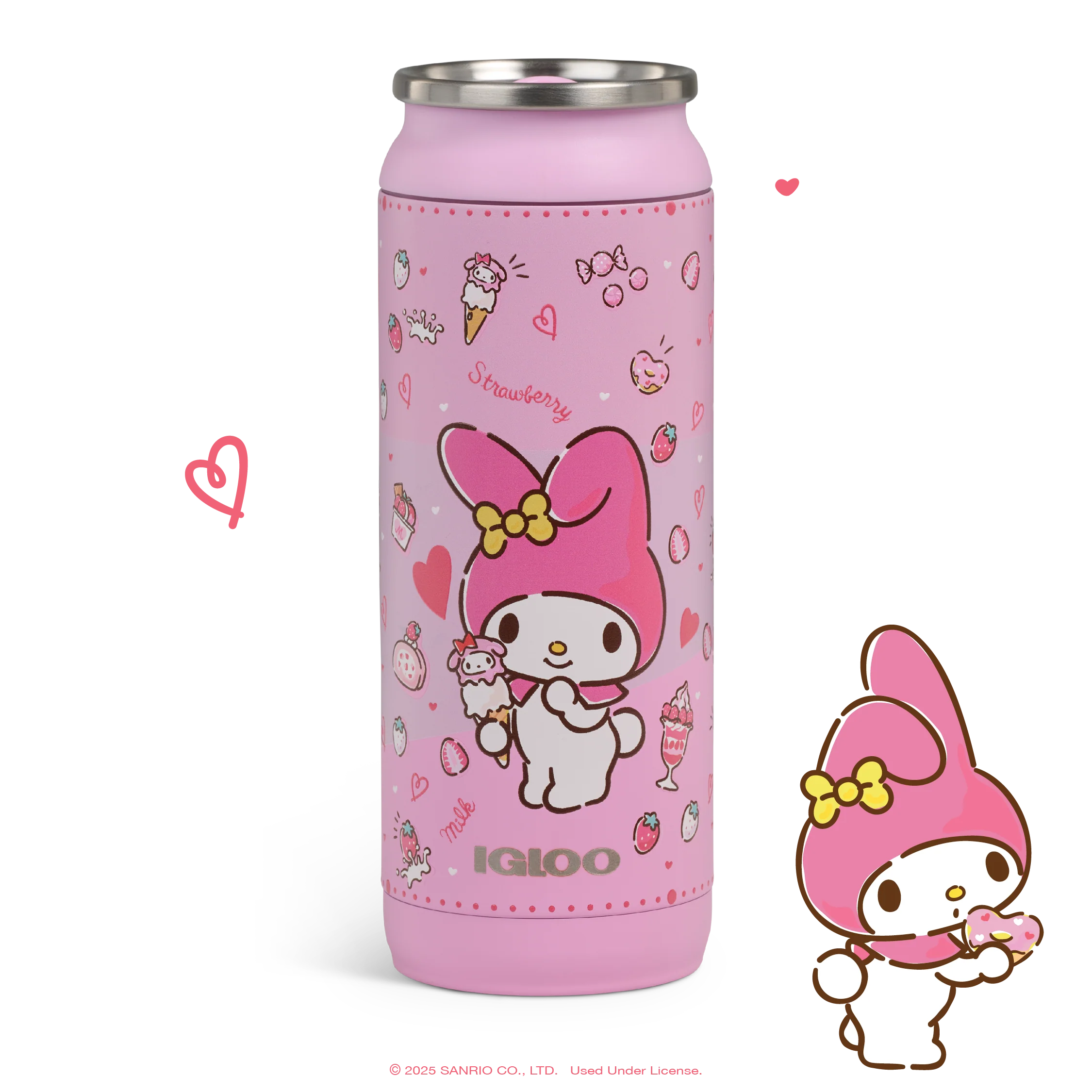 My Melody x Igloo 50th Anniversary 16oz Stainless Steel Can