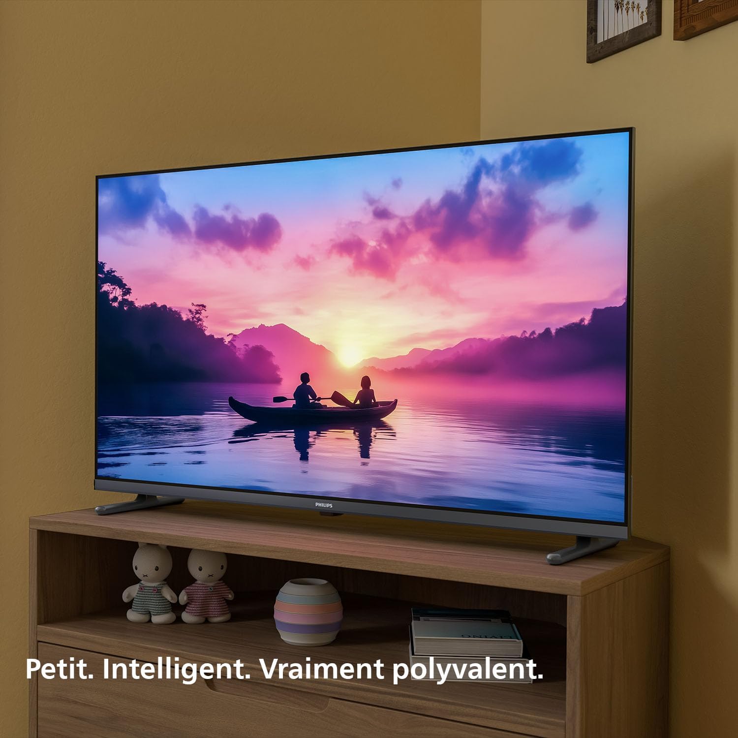 Philips 32PHS5500 FHD LED TV - Écran 32 Pouces avec Pixel Plus, Design Compact et Dolby Audio avec Vocal Boost