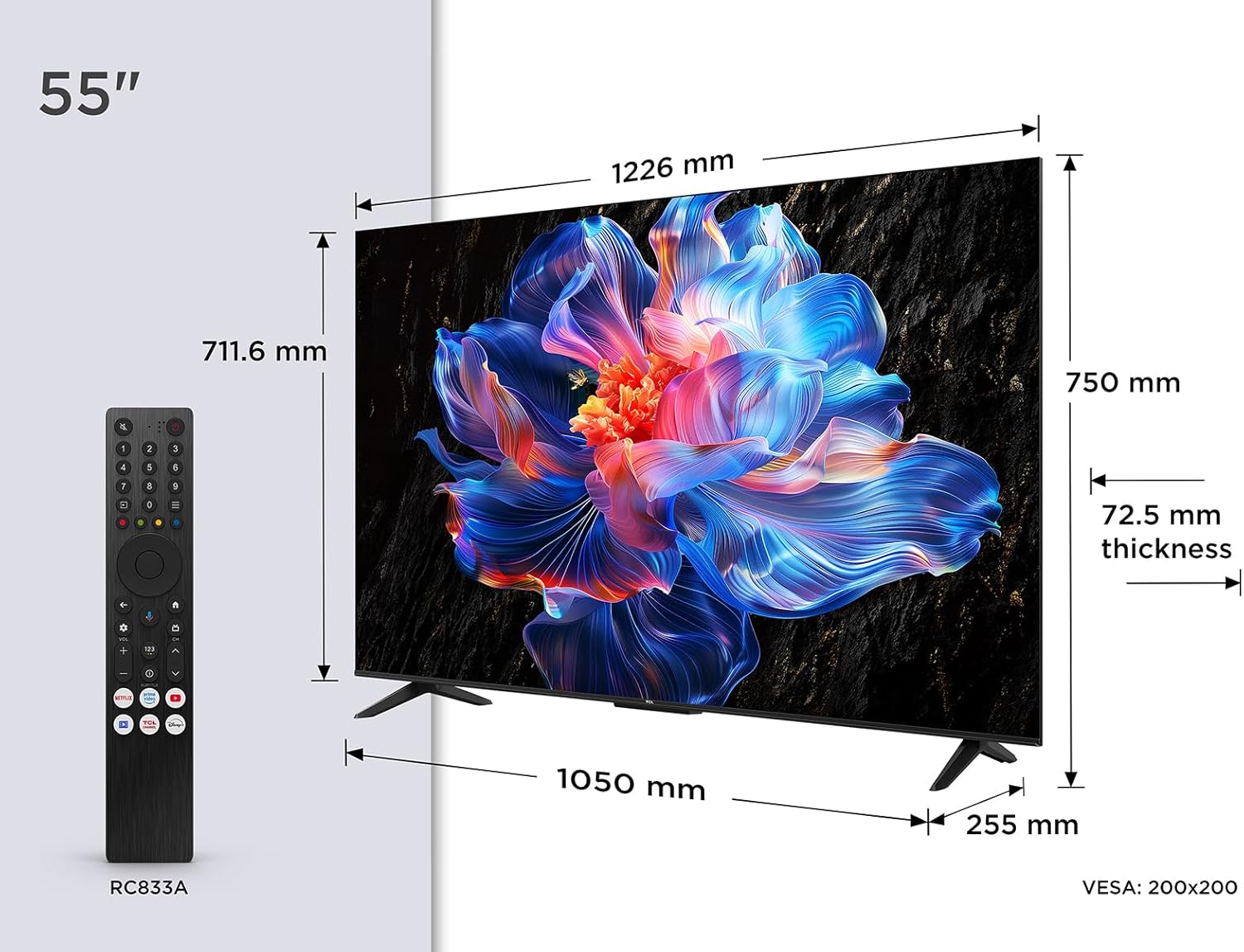 TCL 55V6C LED Direct Smart TV 55