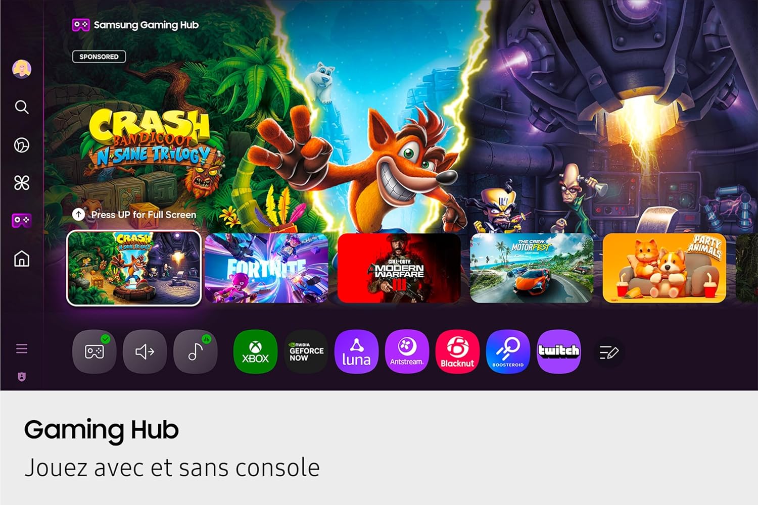 Samsung TV AI 50 Pouces QLED 50QEF1 4K Smart TV, Quantum Dots, Q4 AI Processor, WiFi, Airplay, HDR, Q-Symphony, OTS Lite, Knox Security, Gaming Hub, Bixby, Application opérateurs intégrées