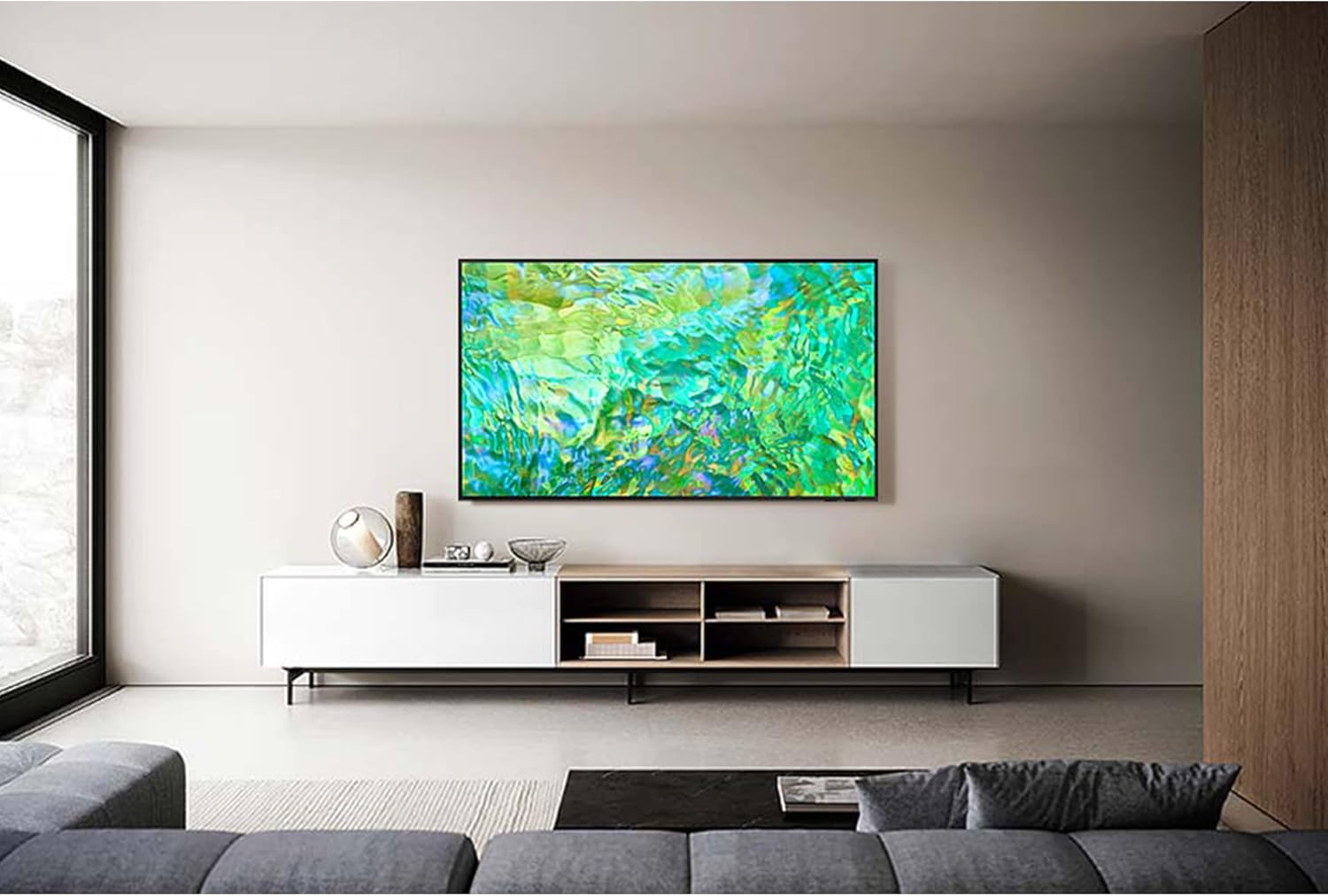 Samsung Téléviseur Crystal UHD 2023 43CU8000 - Téléviseur Intelligent 43 Pouces, processeur Crystal UHD, Q-Symphony, Centre de Jeu, Design AirSlim et amplificateur de Contraste avec HDR10+