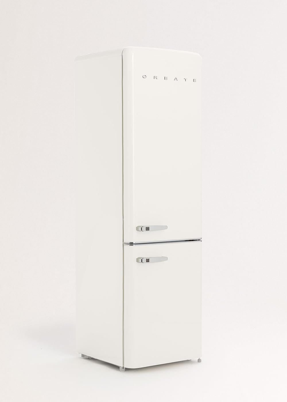 Create Réfrigérateur combiné Stylance rétro vintage blanc cassé 244 L avec congélateur